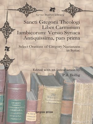 cover image of Sancti Gregorii Theologi Liber Carminum Iambicorum